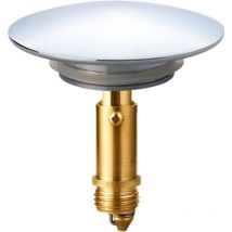 Aiducho Bonde Clic-Clac Pop-Up 66 Mm Pour Lavabo De Salle De Bain, Lavabo De Cuisine, Lavabo En Laiton Massif Chromé