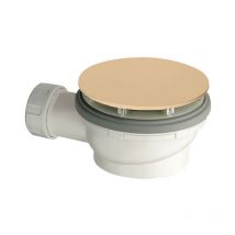 Cristina Ondyna - Bonde de douche avec capot extra plat - Hauteur 64 mm - Or rose