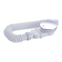 Bonde de douche extra plate 90 mm - Kit de trou d'écoulement pour receveur de douche, siphon de douche avec système anti-odeurs, tamis à cheveux,