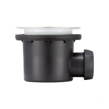 Wirquin Pro - Bonde de Douche nf Ø90 Horizontale tourbillon - Grille plate en inox brossé - Wirquin