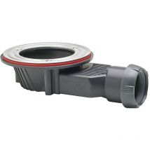 Bonde de Douche Ø90 Horizontale SLIM+ (Extra-plate:40mm) - sans grille pour receveur plateau - Wirquin