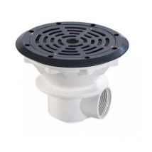 Bonde de fond Gris Anthracite Ø210 mm (béton, liner)