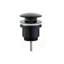 Bonde de lavabo clic-clac universelle laiton Noir Mat