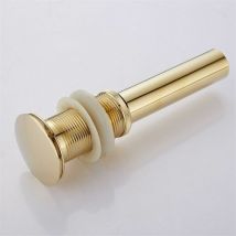 Bonde de Lavabo Pop-Up Moderne - Vidange Clic-Clac sans Trop-Plein en Laiton Bronzé - Valve Universelle pour Évier Vasque - Siphon sans Trou de