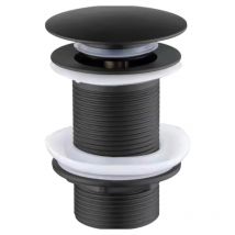 Bouchon de vidange Premium Noir Mat Bouchon de lavabo Bouchon de vidange Clickwaste Verrouillable