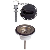 WIRQUIN PRO – Bonde de lavabo inox Ø72 mm – Mécanisme de la bonde, Type d'évacuation de douche – 3375537229994