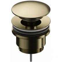 Bonde lavabo clic-clac universelle Sanycces en laiton finition 6 coloris Or brossé