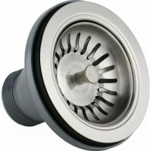 Bonde universel pour éviers de cuisine en acier satiné lira 1945.045 pvd Acier