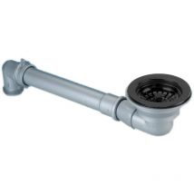 Bonde évier sans trop plein, diamètre 114.3 mm, black iron satin pvd