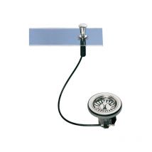 Bonde évier seule diamètre 90 mm, automatique, avec poignée