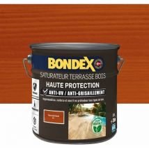Bondex - Saturador para terrazas de madera exterior - Anti-UV, anti grisáceo - Teck - 2,5 litros