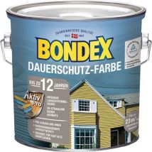 Bondex - Dauerschutz-Holzfarbe 2,5 l, cremeweiß / champagner Holzschutzfarbe
