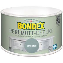 Holzfarbe Perlmutt-Effekt 500 ml, onyx grau Möbelfarbe Innenfarbe - Bondex