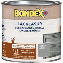 Vernice effetto impregnante 2in1 grigio argento per legno interno 375ml - Bondex