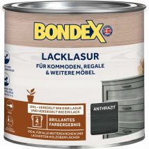 BONDEX Vernice effetto impregnante 2in1 ANTRACITE per legno interno 375ml
