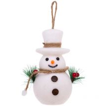 Bonhomme de neige boule de sapin de noel