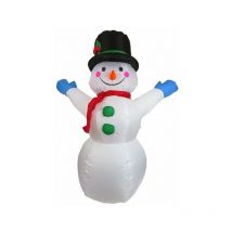 Bonhomme de Neige gonflable 2 bras levés h. 1.20m Silumen