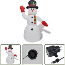 Vidaxl - Bonhomme de neige gonflable de 240 cm - Décorations De Noël - Décoration Intérieure - Bonhomme De Neige Gonflable - Éclairage Led