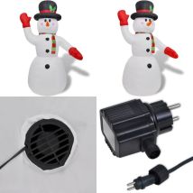 Vidaxl - Bonhomme de neige gonflable de 240 cm - Décorations De Noël - Décoration Intérieure - Bonhomme De Neige Gonflable - Éclairage Led