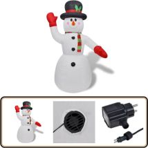 Vidaxl - Bonhomme de neige gonflable de 240 cm - Décorations De Noël - Décoration Intérieure - Bonhomme De Neige Gonflable - Éclairage Led
