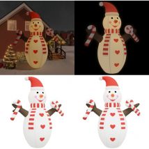 Vidaxl - Bonhomme de neige gonflable de Noël avec led 630 cm - Décorations De Noel - Bonhomme De Neige Gonflable - Décorations Intérieures