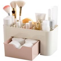 Bonjouree Tiroir de Rangement Bureau Maquillage Cosmétique Supports Bote économiser de l'espace (Rose)Divers