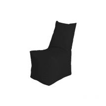 Bonkers Polyester Bonkers Jazz Range Throne Bean Bag Water Resistant with Foam Flakes Filling - Black