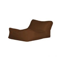 Bonkers Polyester Lounger Bean Bag Water Resistant with Beans Filling - Brown - Brown