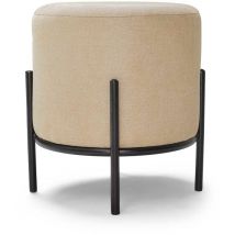 Frankystar - bonn linen - Pequeño puf redondo de tela