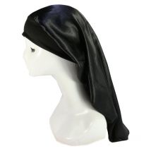 Fei Yu - Bonnet de nuit longue queue bonnet de nuit réglable écharpe en soie pour femme accessoires tricotés bonnet de nuit écharpe en soie pour femme