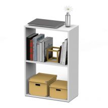 Bookstore di Baja Tibet in Matte White 75x50x24 cm Libro scaffale