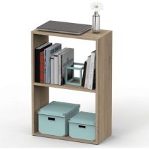 Libreria a scaffale basso Tibet colore Cambriano 75x50x25