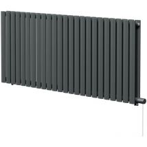 Boone Radiators - Boone Anthracite 600mm x 1440mm Horizontal Electric Double Panel Radiator