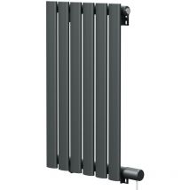 Boone Radiators - Boone Anthracite 600mm x 360mm Horizontal Electric Single Panel Radiator