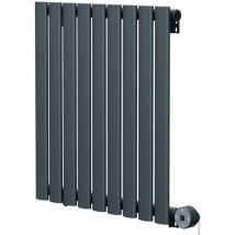 Boone Radiators - Boone Anthracite 600mm x 540mm Horizontal Digital Thermostatic Electric Single Panel Radiator