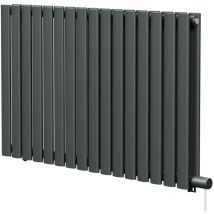 Boone Radiators - Boone Anthracite 600mm x 960mm Horizontal Electric Double Panel Radiator