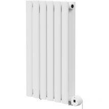 Boone Radiators - Boone White 600mm x 360mm Horizontal Digital Thermostatic Electric Double Panel Radiator