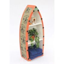 Dandibo - Boot Regal 15A055 Badregal 96 cm Shabby Badschrank Badmöbel / Größe: m