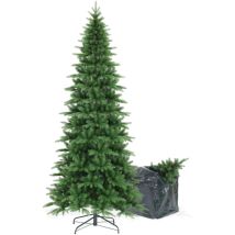Bop Albero Di Natale Slim, Folto, 100% Pe Real Touch, Borsa Omaggio - Narciso Slim 210 Cm