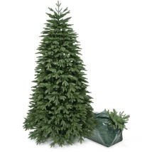 BOP - Albero di Natale pe Real Touch + pvc, Molto Folto, Borsa Omaggio, Urano 210 cm