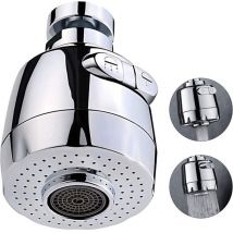 Shining House - Cabezal de grifo de cocina con aireador ajustable de 2 modos y rotación de 360°, cabezal de grifo corto