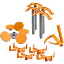 Bora Centipede Panel Cutting Zubehörset 4 X-cups, 4 Schnellspanner, 6 Anti-rutschauflagen, 2 Haken ( Cak2017 )