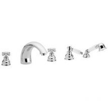 Paffo - Bord de piscine de batterie 5 trous avec bec verseur distribuant la série violette