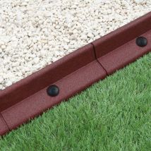 Monster-shop - Monster Shop - Bordizzata Flessibatura per Aiuole Bordo Prato da Giardino Palile Fino a 70° in Gomma Resistente agli uv Pezzi da 1.2m