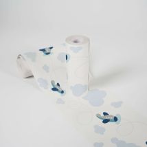 A.s.creations - Lovely Kids Bordi Adesivi Per Pareti Cute Planes 5.00 M X 0.155 M Blu Grigio Bianco Prodotto In Germania Da A.s. Création 403752