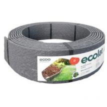 Bordo a scorrimento in plastica Ecolat grigia, H.14 x L.1000 cm Ecolat