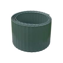 Bordo in acciaio ondulato - 600 x h 14 cm - verde Nortene