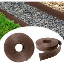 Naizy - Bordo per prato 12 m Bordo per prato in plastica Bordo flessibile Bordo per aiuola in pe Bordo per prato Bordo per prato largo 10 cm