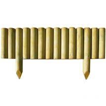 Lasa - Bordura staccionata 100x50 cm in legno di pino impregnate Vampiro