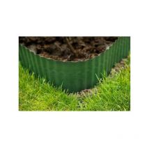 Bordure de gazon Nature H20cm x L9m - Polyéthylene - Flexible et ondulée